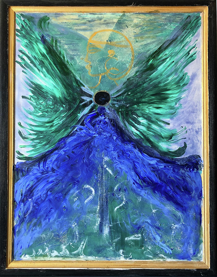 Angel of Peace Painting by Leslie Porter