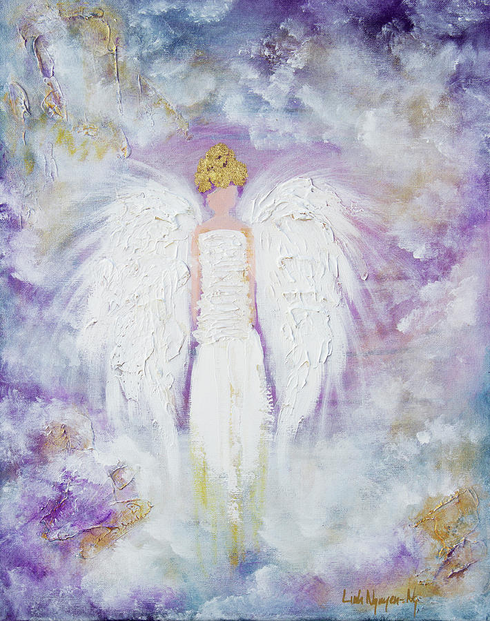 Angel of Peace Painting by Linh Nguyen-Ng