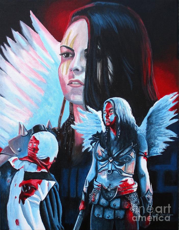 Angel of Terror Painting by Al  Molina