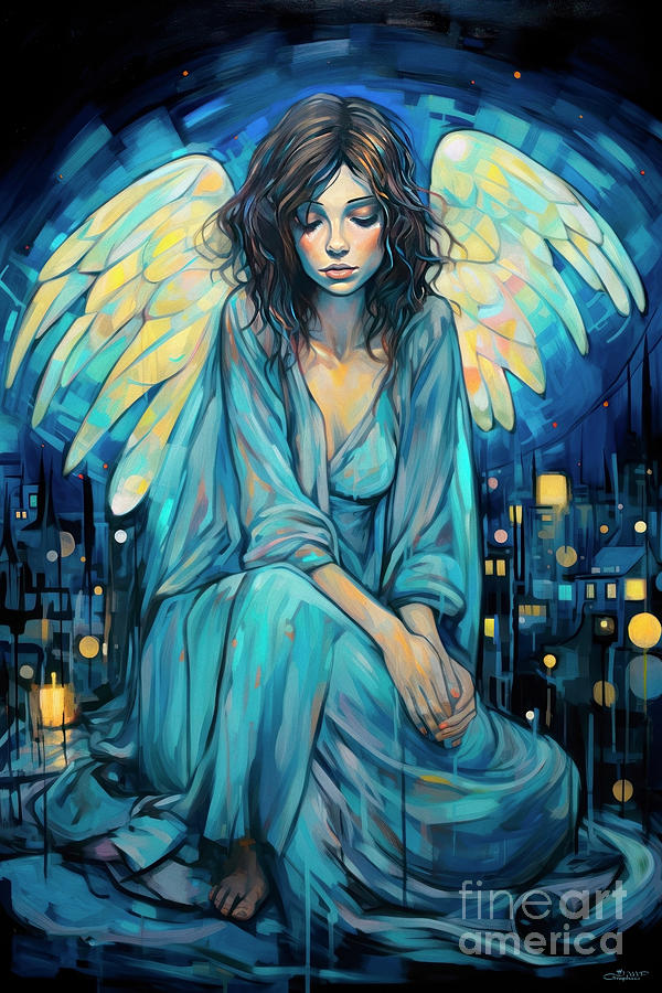 Angel of the Night Digital Art by Jutta Maria Pusl
