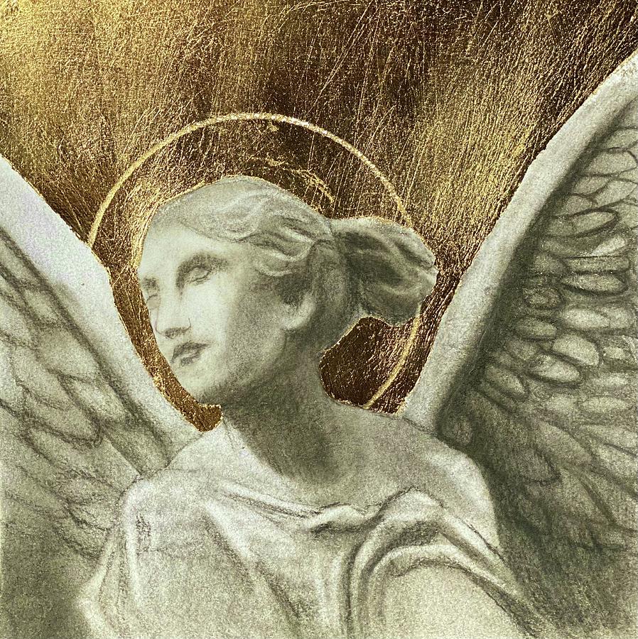 Angel of Victory Drawing by Nadija Armusik