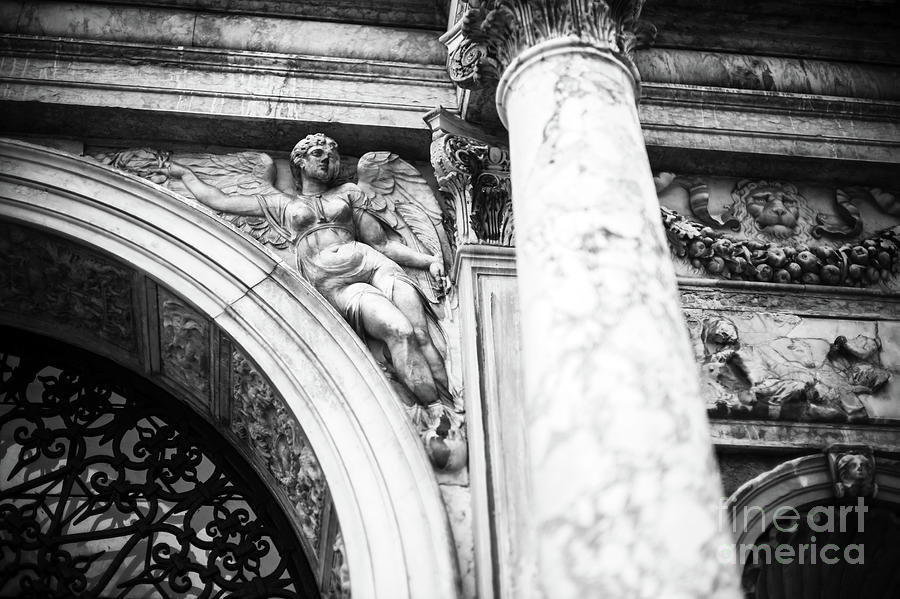Angel on Saint Marks Basilica in Venice Photograph by John Rizzuto