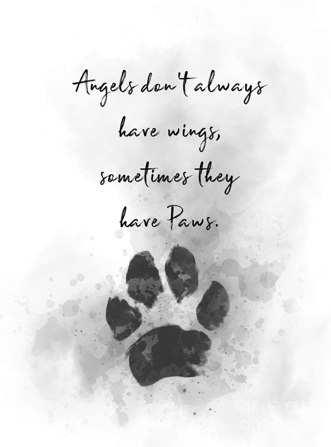 Angel Paws Mixed Media by My Inspiration