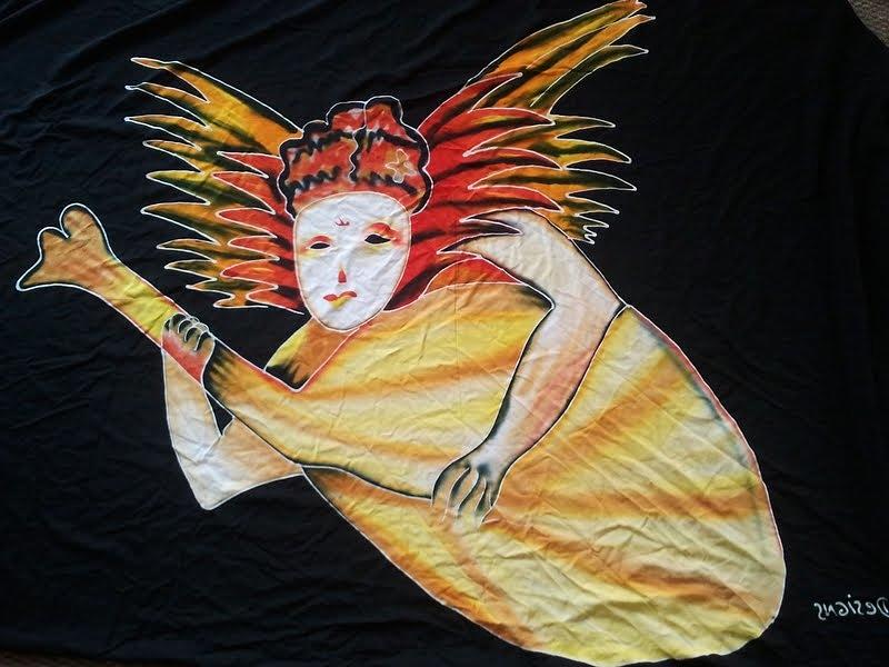 Angel playing Mandolin Tapestry - Textile by Gary Wohlman