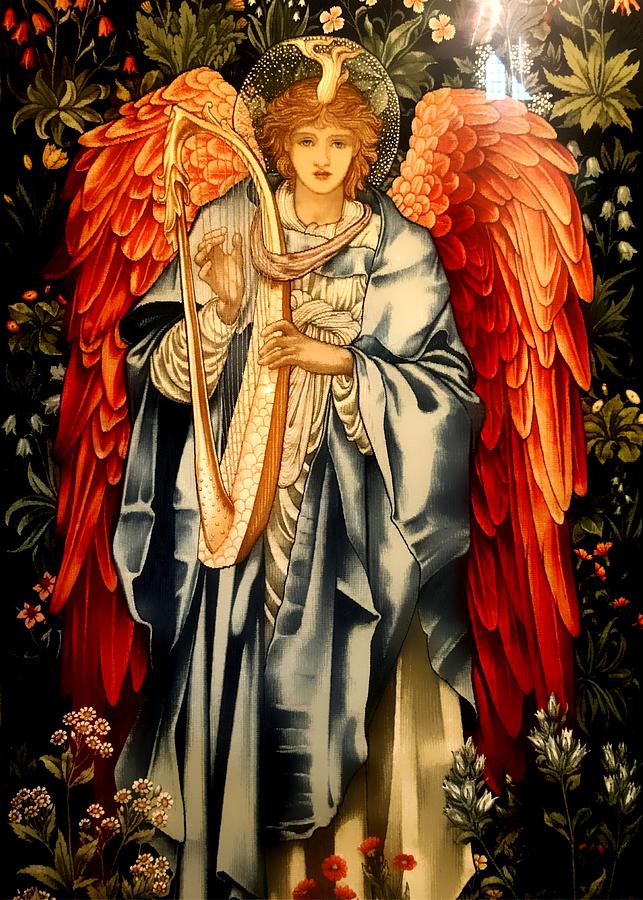 Angel Tapestry Digital Art by Edward Burne Jones Pixels