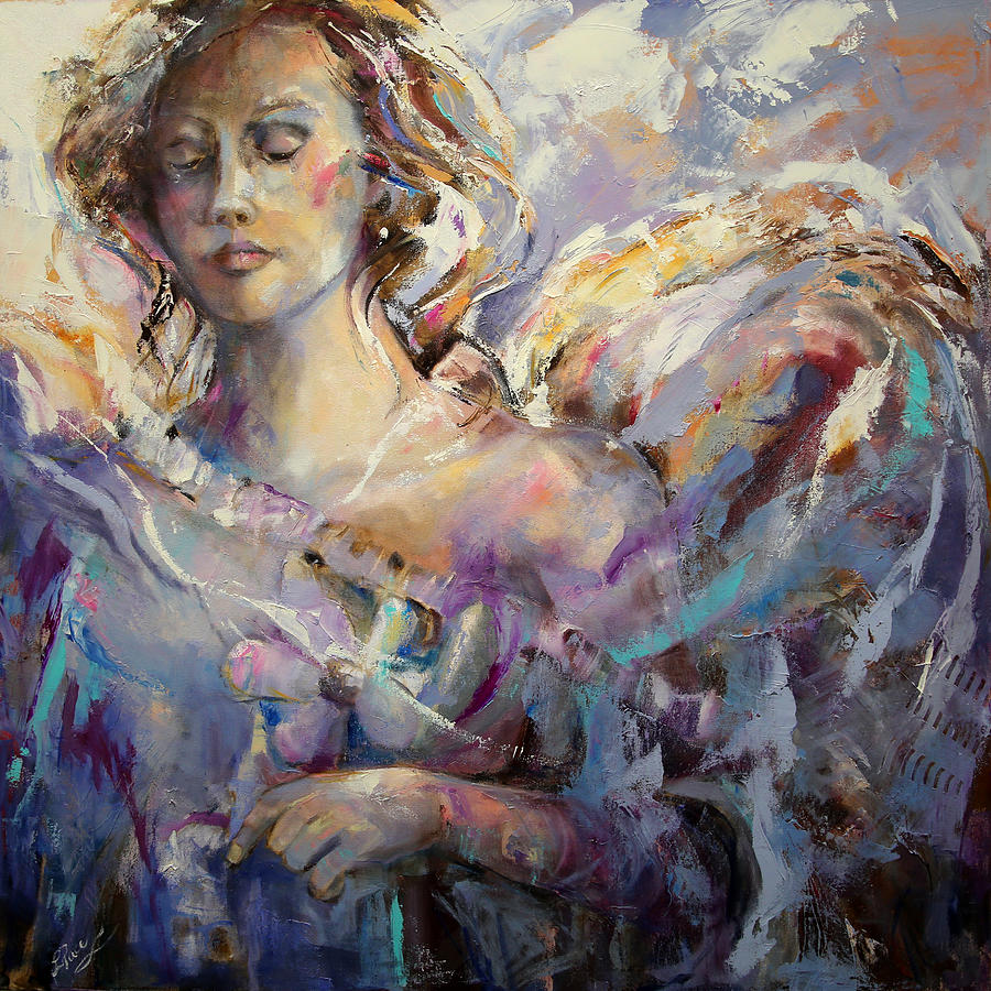 Angel Tears Painting by Laurie Pace