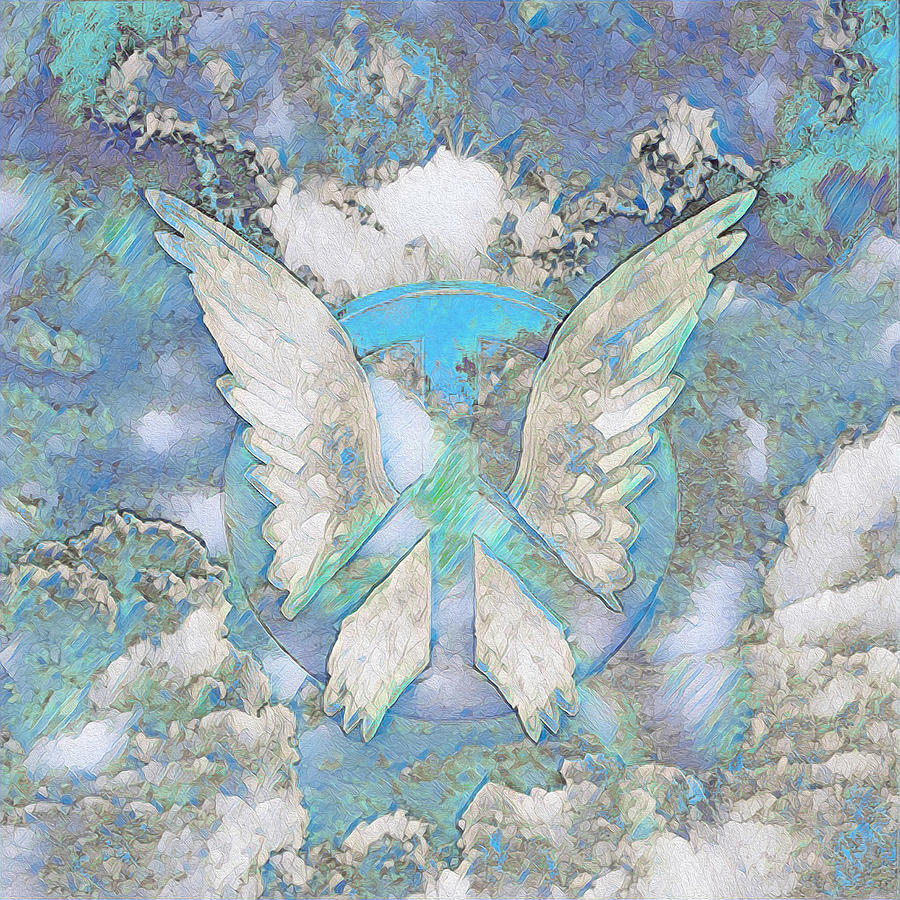 Angel Wings and Peace Digital Art by Amelia Carrie - Fine Art America