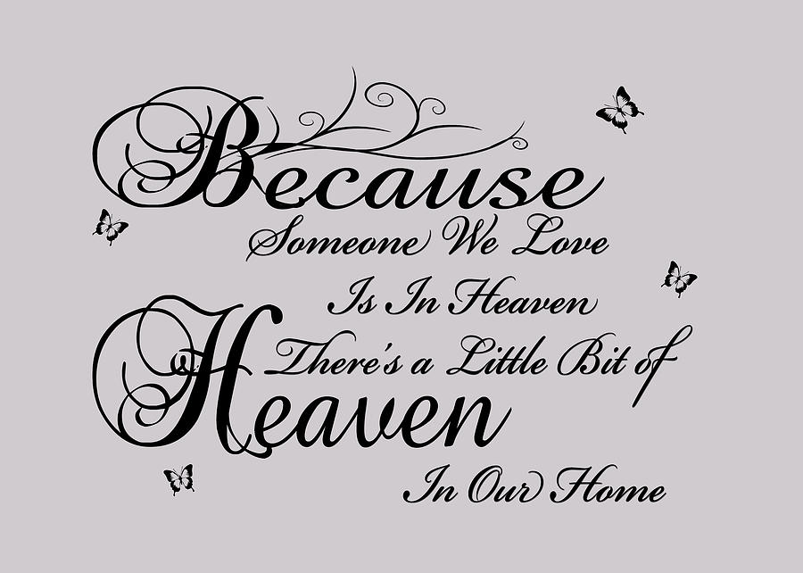 Angel Wings Quote - Print in Light Grey Digital Art by Chevi Todd ...