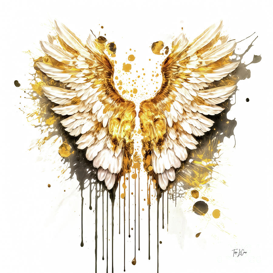 Angel Wings Painting by Tina LeCour Angel Wings Painting by Tina LeCour
