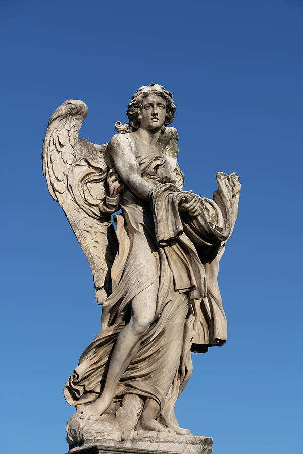 Angel with the Garment and Dice Statue Photograph by Artur Bogacki ...