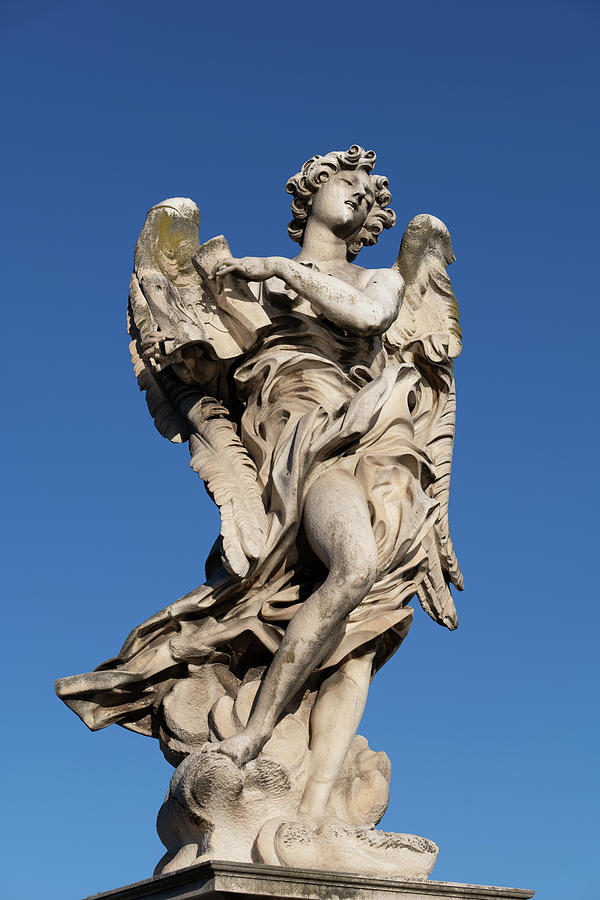 Angel With The Superscription Statue Photograph by Artur Bogacki