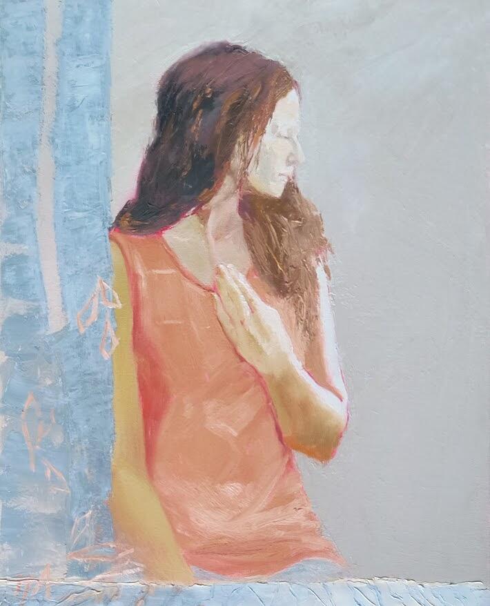 Angela Painting by Irena Jablonski