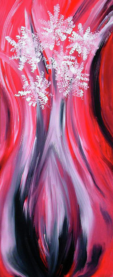 Angelas Flowers Painting by Cyryn Fyrcyd