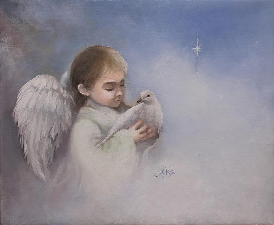 Angelic Blessings Painting by Liz Viztes