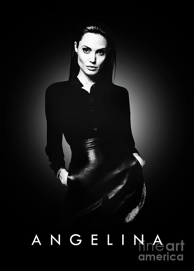 Angelina Jolie Digital Art - Angelina Jolie by Bo Kev
