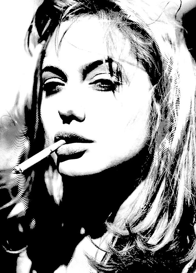 Angelina Jolie Smoking Digital Art By Ava Brown Fine Art America