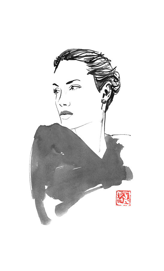 Angelina Drawing by Pechane Sumie - Fine Art America