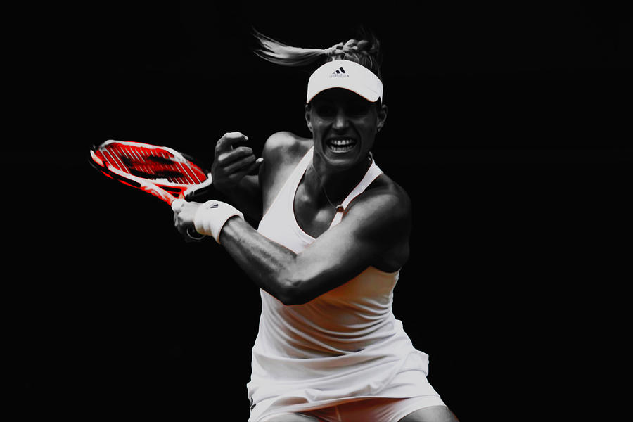 Angelique Kerber Mixed Media by Brian Reaves