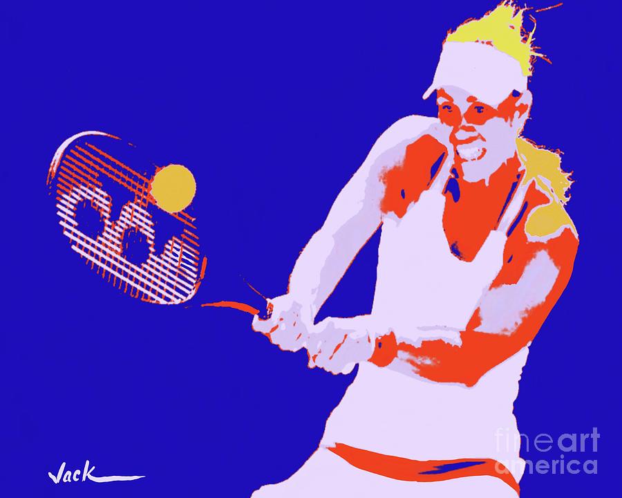 Kerber Painting - Angelique Kerber by Jack Bunds Kerber Painting - Angelique Kerber by Jack Bunds