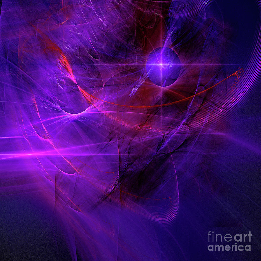Angels Above Apophysis Fractal Flame Digital Art by Randy Steele