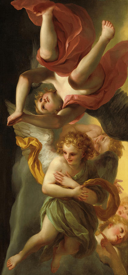 Anton Raphael Mengs Painting - Angels, Adoration of the Shepherds by Anton Raphael Mengs