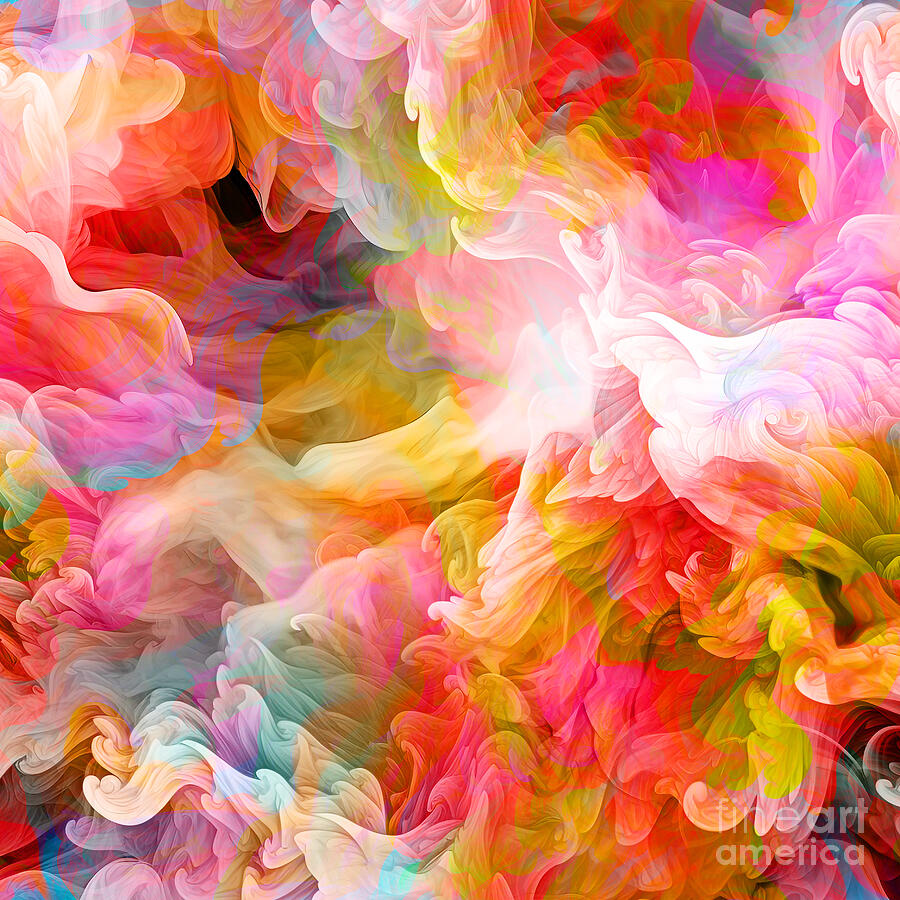 Abstract Digital Art - Angels All Around Us by Beverly Guilliams