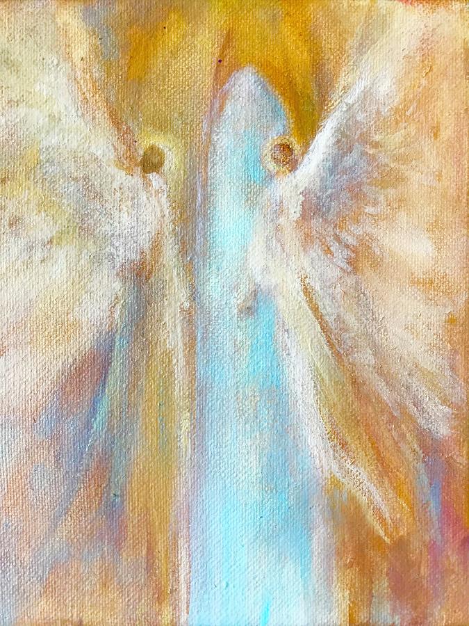 Angels coming to Earth Painting by Marija Schwarz - Fine Art America