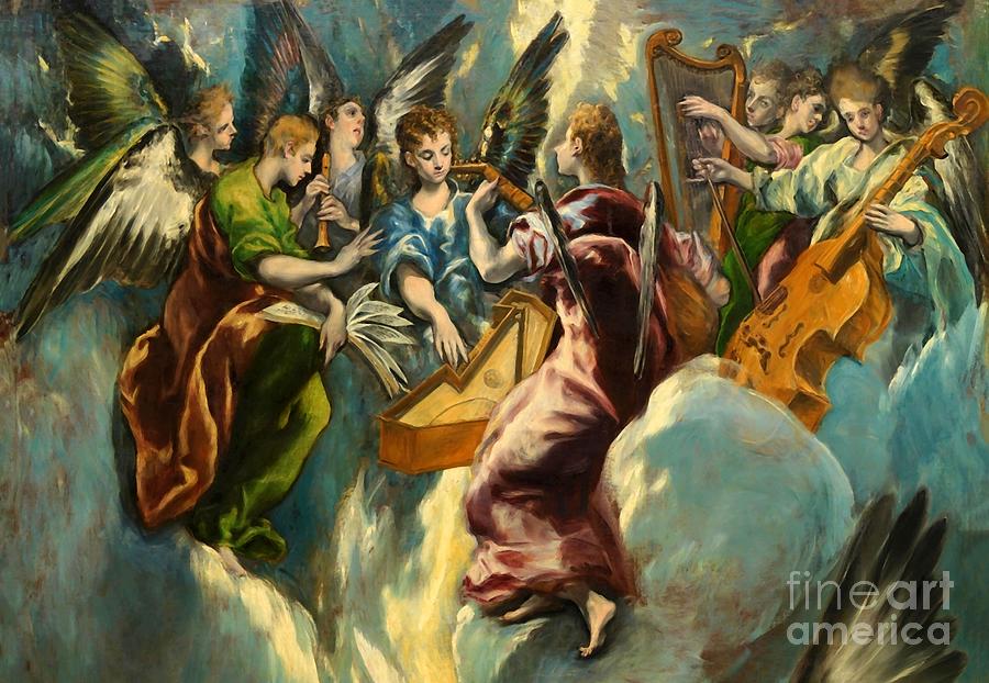 Angels Painting by El Greco