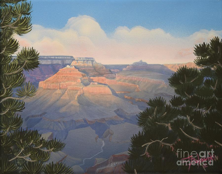 Grand Canyon National Park Painting - Angels Gate Grandeur by Jerry Bokowski