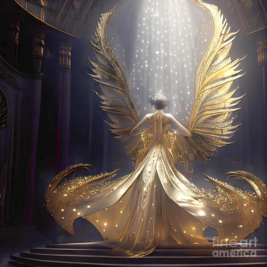 Angels of Gold Digital Art by Arcane Paradigm - Pixels