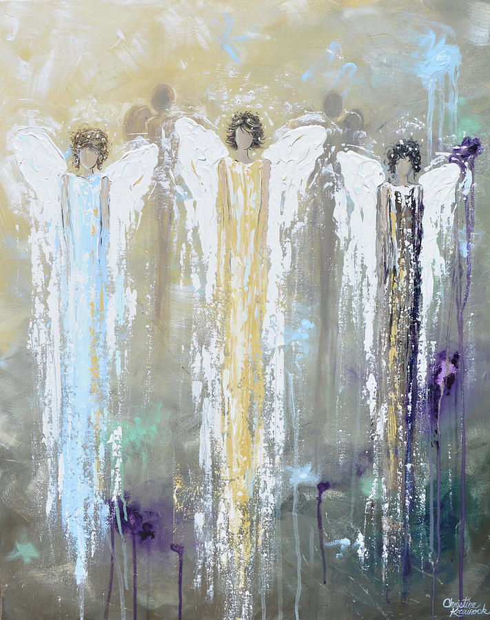 Angels of Grace Painting by Christine Bell - Pixels