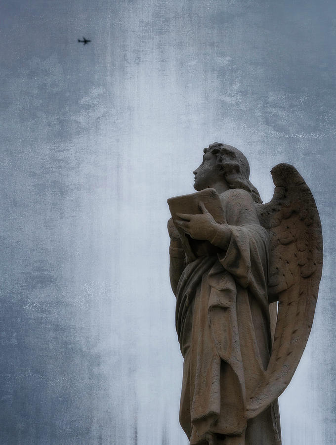 Cemetery Digital Art - Angels Plane by Bob Coorsen