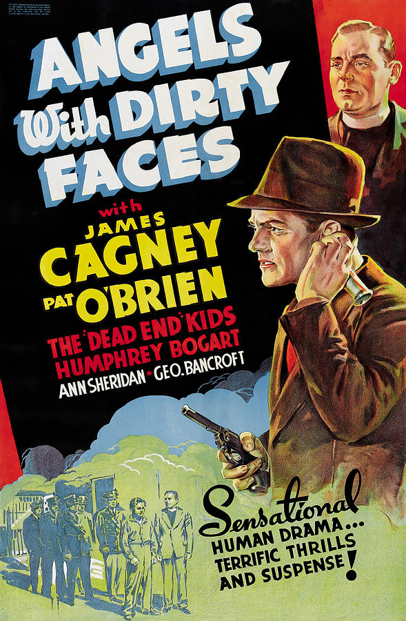 Angels with Dirty Faces, with James Cagney, 1938 Mixed Media by Stars on Art