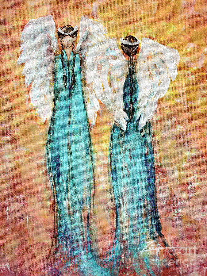 Angels Painting by Zan Savage