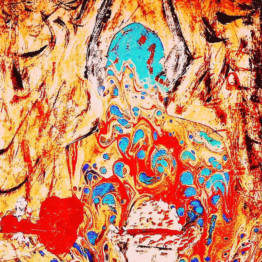 Anger Mixed Media by Bencasso Barnesquiat