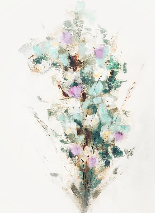 Angie Flowers 1 Painting by Sallie Otenasek