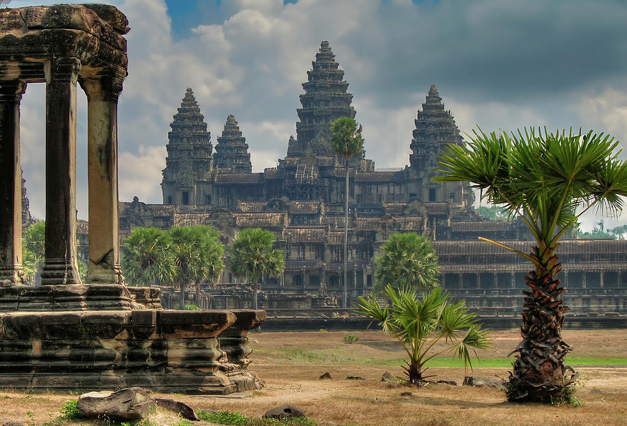 Buddha Photograph - Angkor Afternoon by Doug Matthews