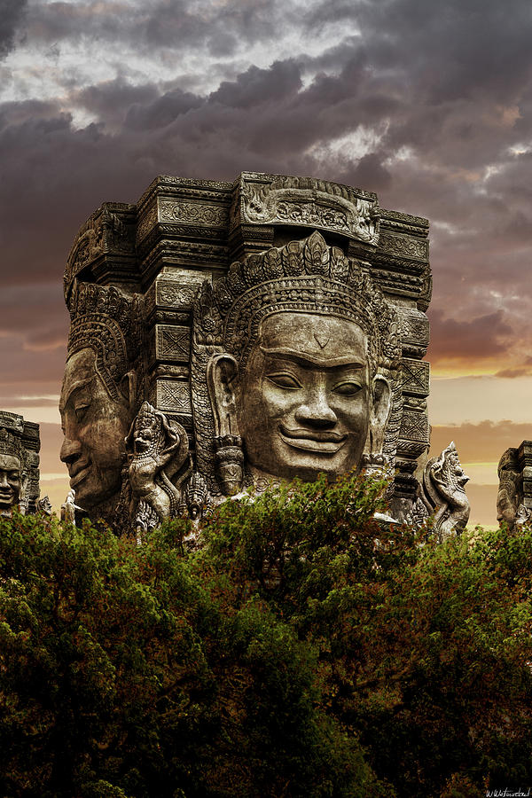 Angkor Faces Photograph by Weston Westmoreland