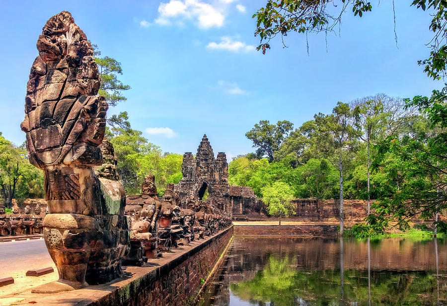 Angkor Thom South Gate Photograph by Carolyn Derstine
