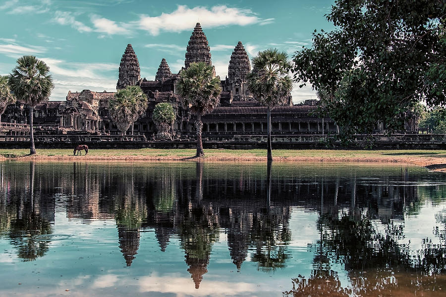 Architecture Photograph - Angkor Wat by Manjik Pictures