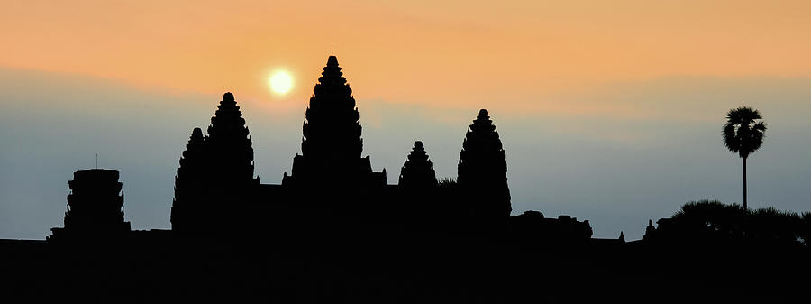 Landmark Photograph - Angkor Wat Sunrise by Dave Bowman