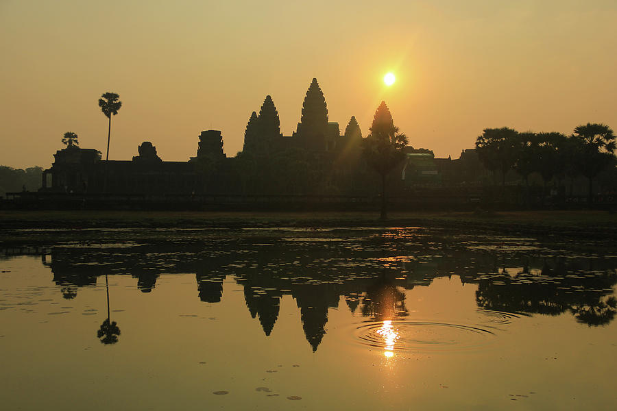 Angkor Wat Sunrise Photograph by Josu Ozkaritz