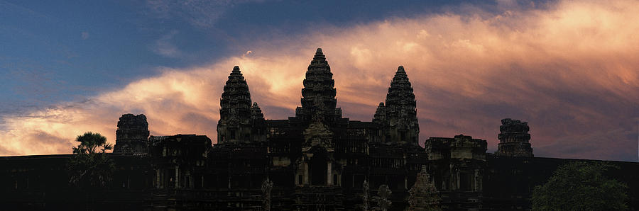 Angkor Wat temple at Sunset Photograph by Sonny Ryse
