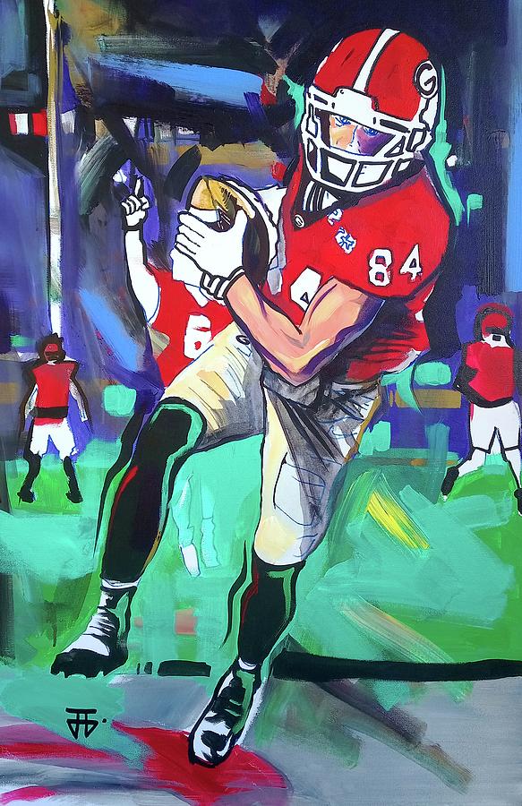 Angled Touchdown Painting by John Gholson