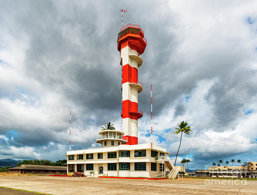 Angled View Of Ford Island Control Tower Pearl Harbor Photograph