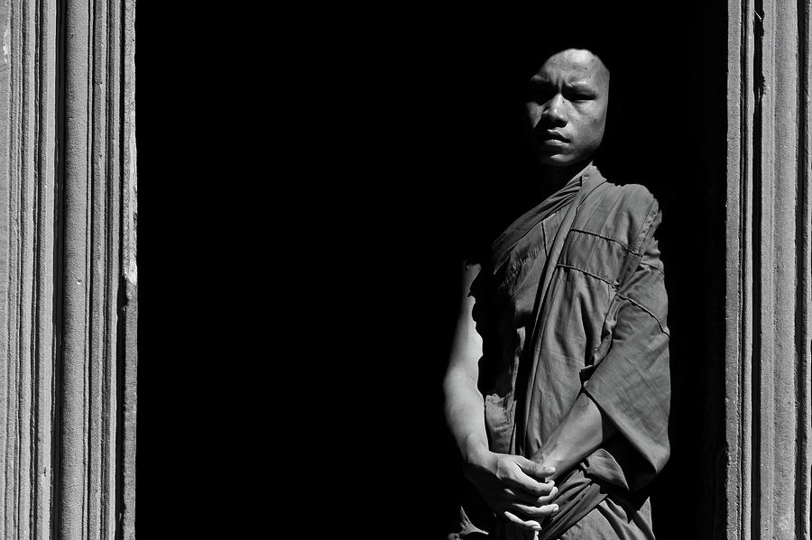 Angor Wat Monk. Cambodia Photograph by Lie Yim
