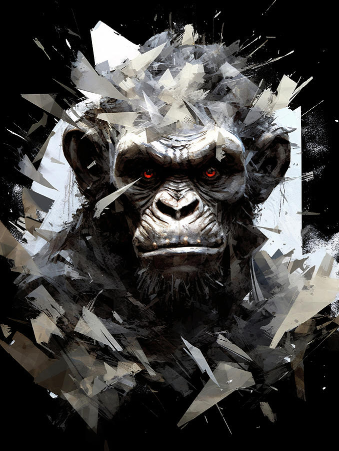 Angry Ape Digital Art by Vlastimil Sestak - Fine Art America