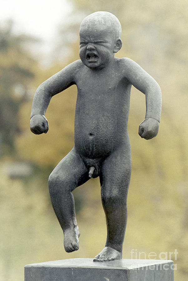 Angry Boy Sculpture by Gustav Vigeland