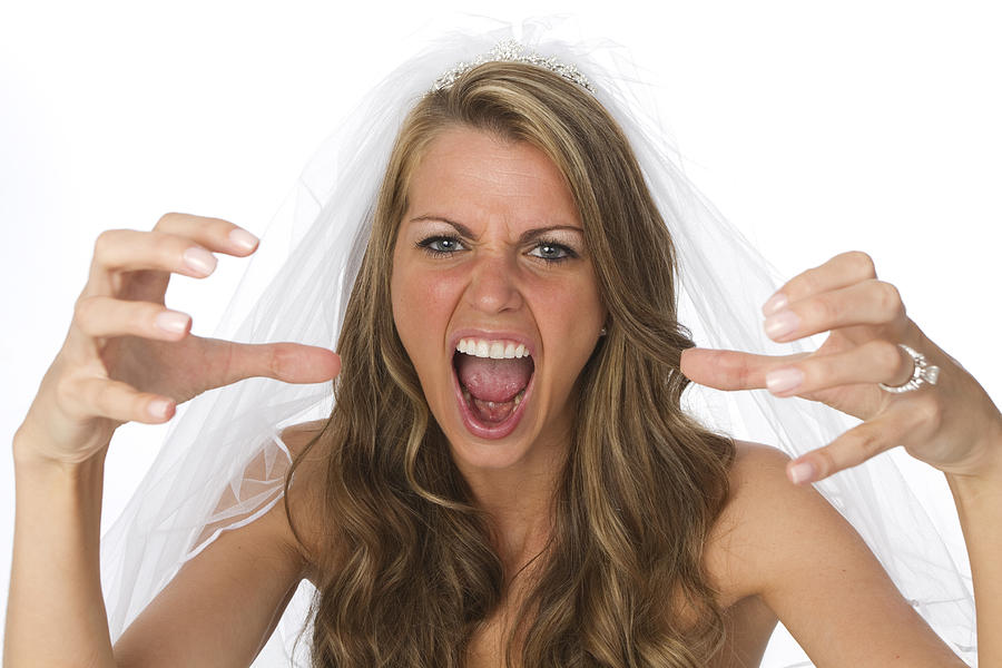 Angry Bride Photograph by CareyHope
