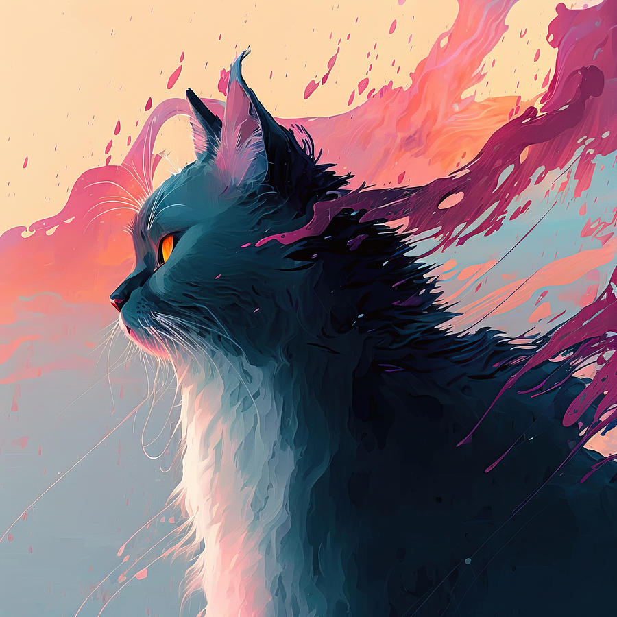 Angry cat - greed and anger Digital Art by Young Koo Jin GooStudio ...